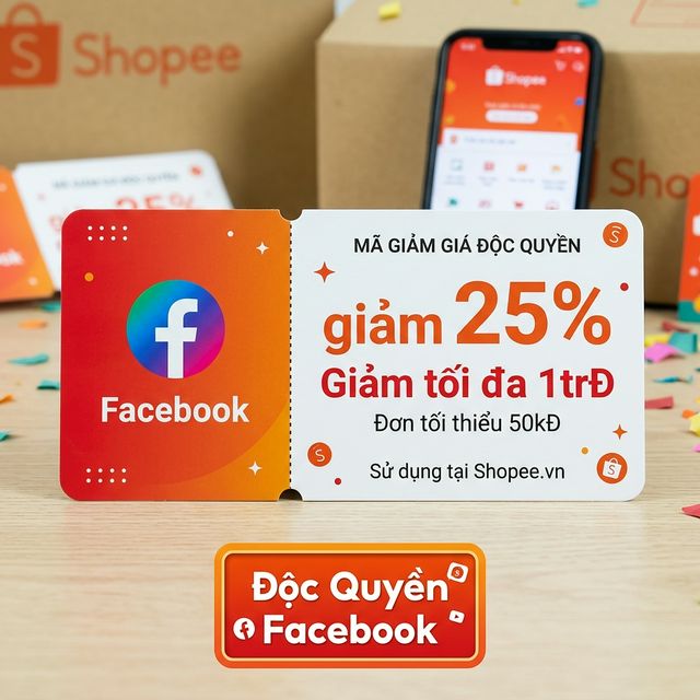 Voucher Giảm 25% - Độc Quyền Facebook